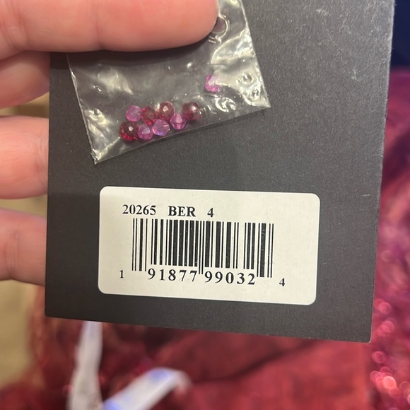 Ieena for Mac Duggal 20265 NWT Embroidered Sleeveless Plunge Neck A Line Gown - Picture 7 of 8